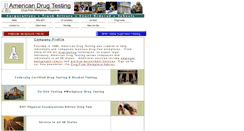 Desktop Screenshot of americandrugtesting.net