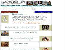 Tablet Screenshot of americandrugtesting.net